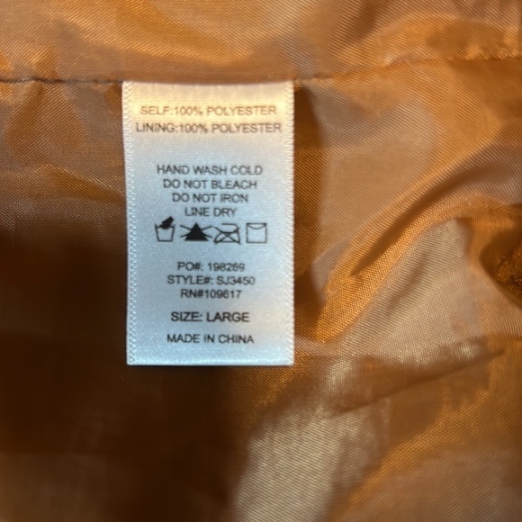 SHINESTAR Flap Pocket Teddy Coat Size Large *Flaws - Picture 11 of 11